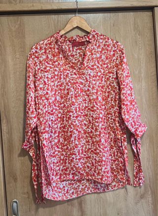 Camisola seda Carolina Herrera - naranja y roja