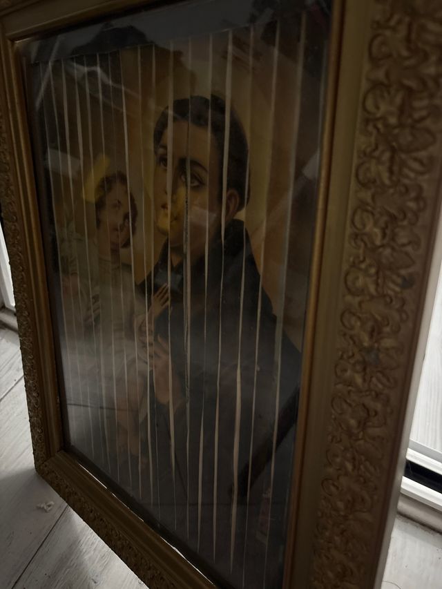 Cuadro antiguo religioso - 3 imágenes