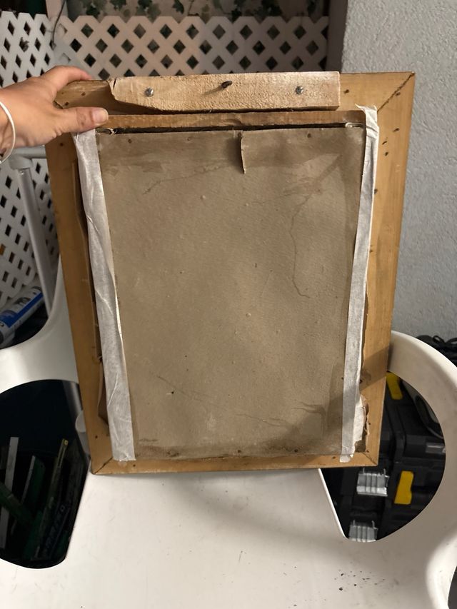 Cuadro antiguo religioso - 3 imágenes