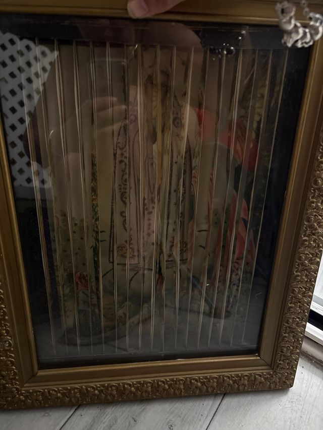 Cuadro antiguo religioso - 3 imágenes