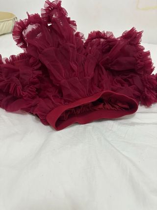 Falda tutu niña rojo oscuro( granate)talla 5 años 