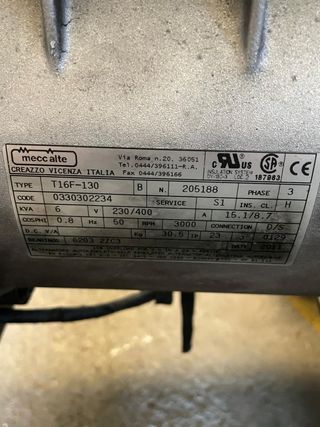 Alternador 3000 rpm - Generador