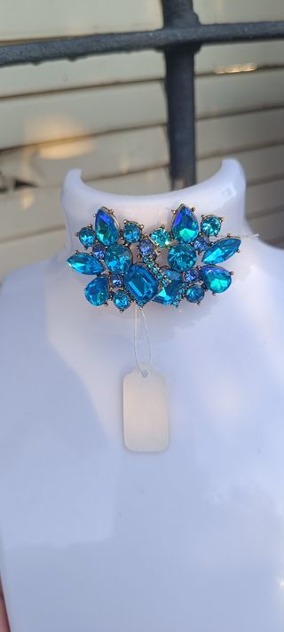 Pendientes azul verde 