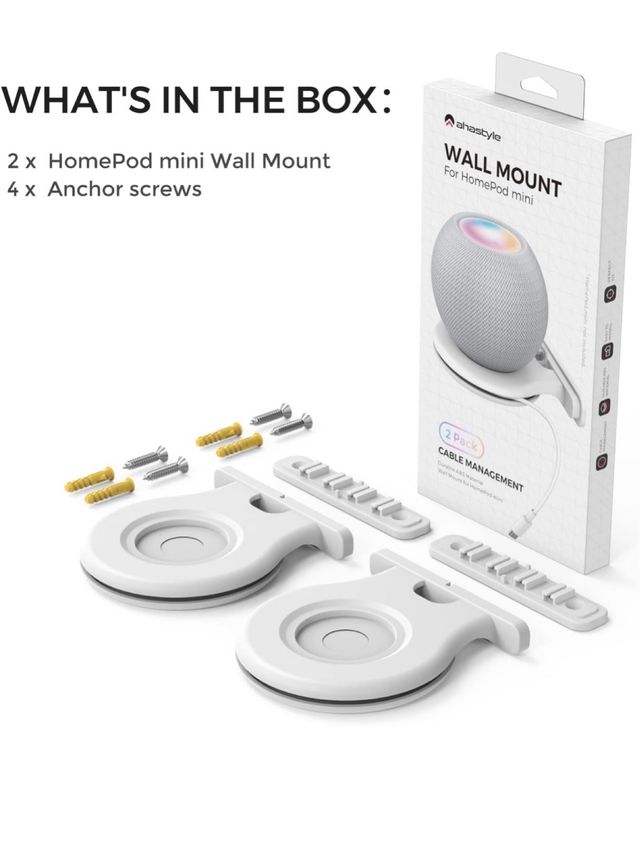 Supporto da parete ahastyle x HomePod mini (2 pezz