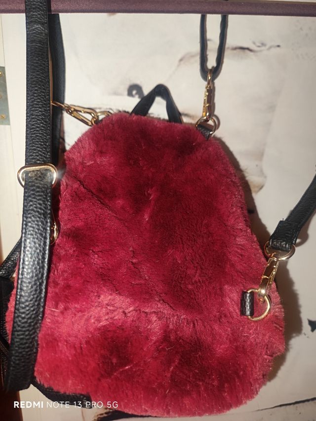 Mini mochila borrego granate