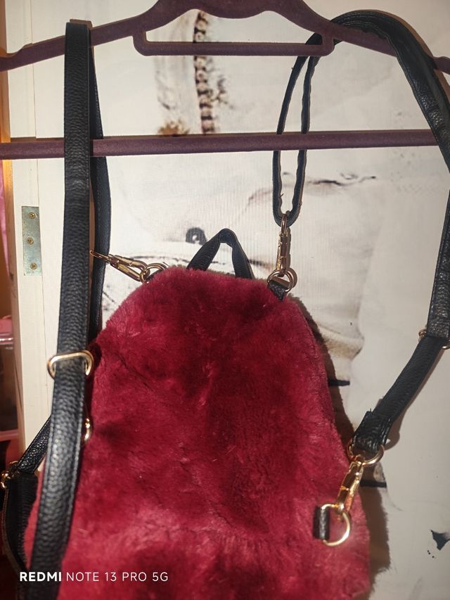 Mini mochila borrego granate