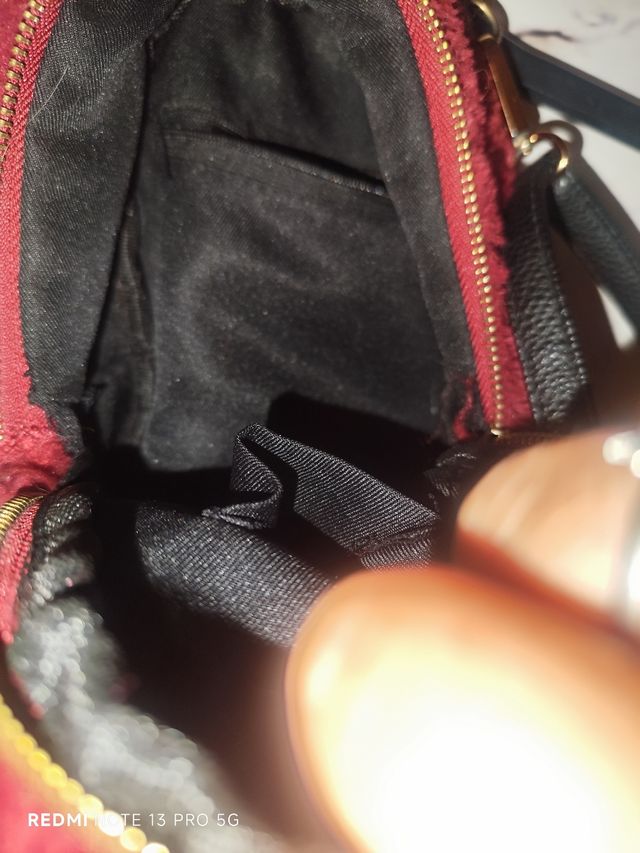 Mini mochila borrego granate