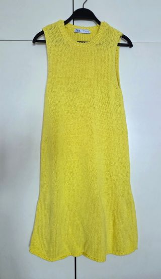 Vestido amarillo Zara