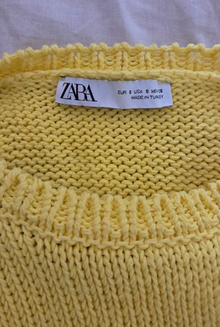 Vestido amarillo Zara