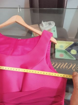Conjunto falda y top fucsia T.46