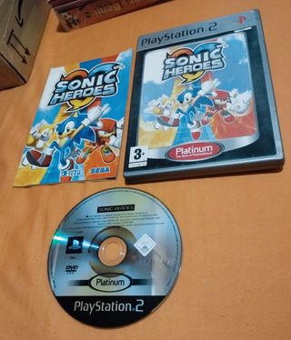 Sonic Heroes juego PlayStation 2 Platinum