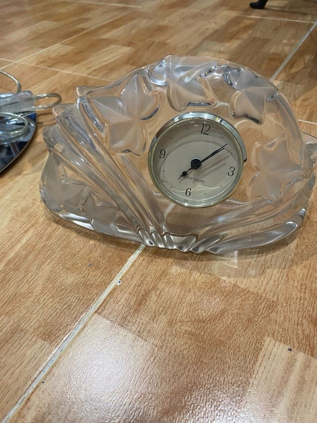 2 relojes decorativos cristal