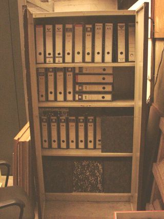 Armario Metal Oficina Marrón Estantes con Llave