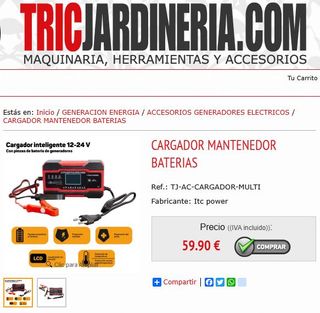 CARGADOR MANTENEDOR INTELIGENTE DE BATERIAS