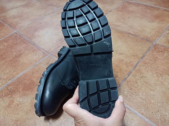 Botas trabajo vintage Telefónica