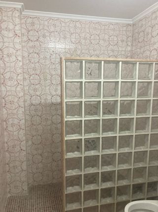 Mampara baño - Bloques de vidrio