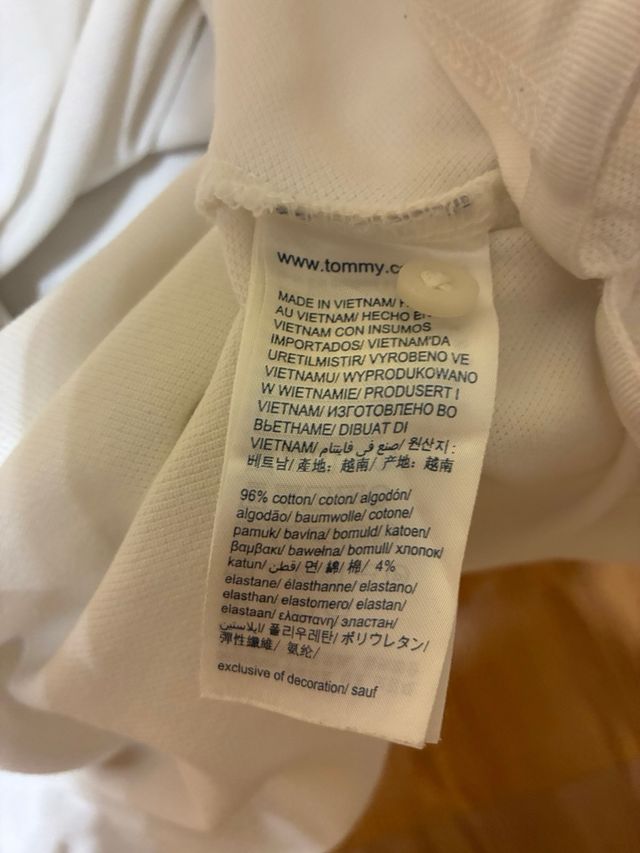 Polo Tommy Hilfiger blanco