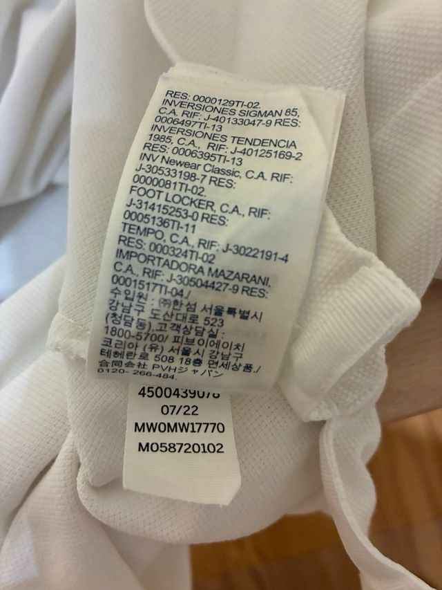 Polo Tommy Hilfiger blanco