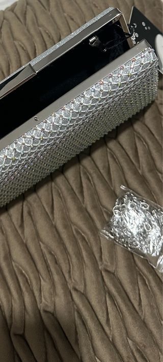 Bolso Fiesta Brillante Plata