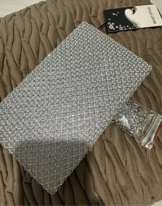 Bolso Fiesta Brillante Plata