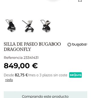 Silla Bugaboo Dragonfly Beige