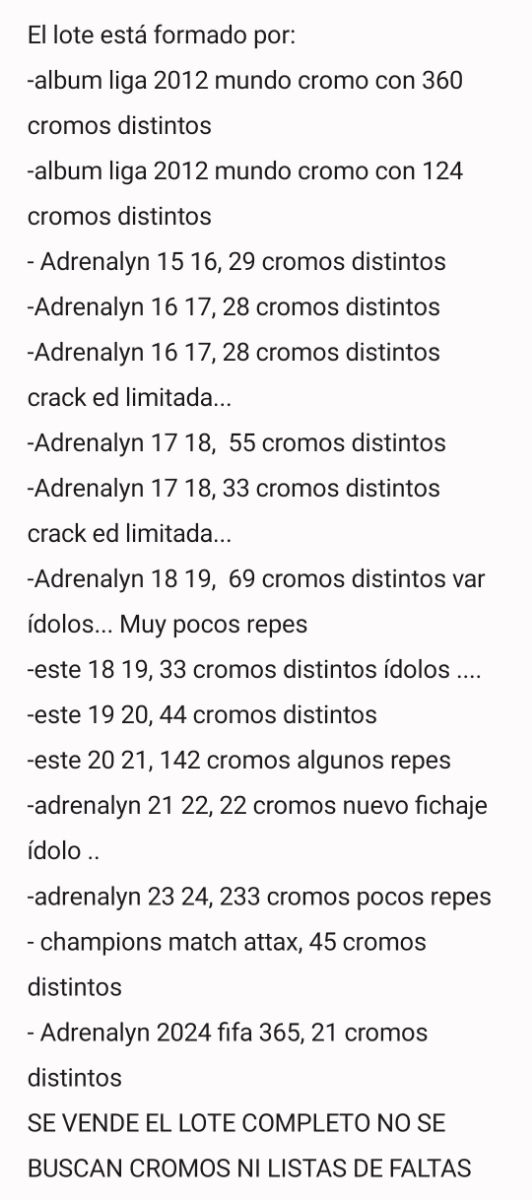 Lote 1240 cromos album este mundo color 2012 2024