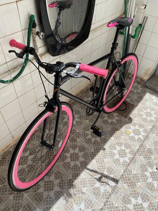 Bicicleta Fixie Kamikaze negra. talla L