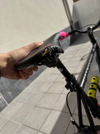 Bicicleta Fixie Kamikaze negra. talla L