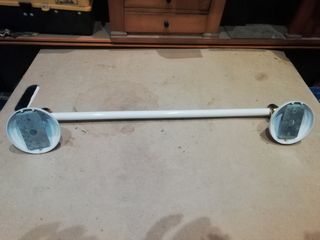 Grifo baño Grohe blanco y accesorios.