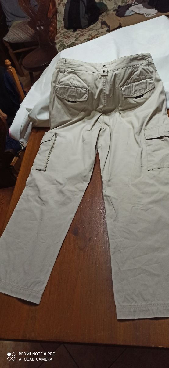 Pantaloni Uomo Beige Tg 52