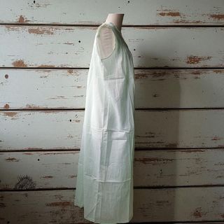 Camisón vintage años 60 en algodón verde menta 