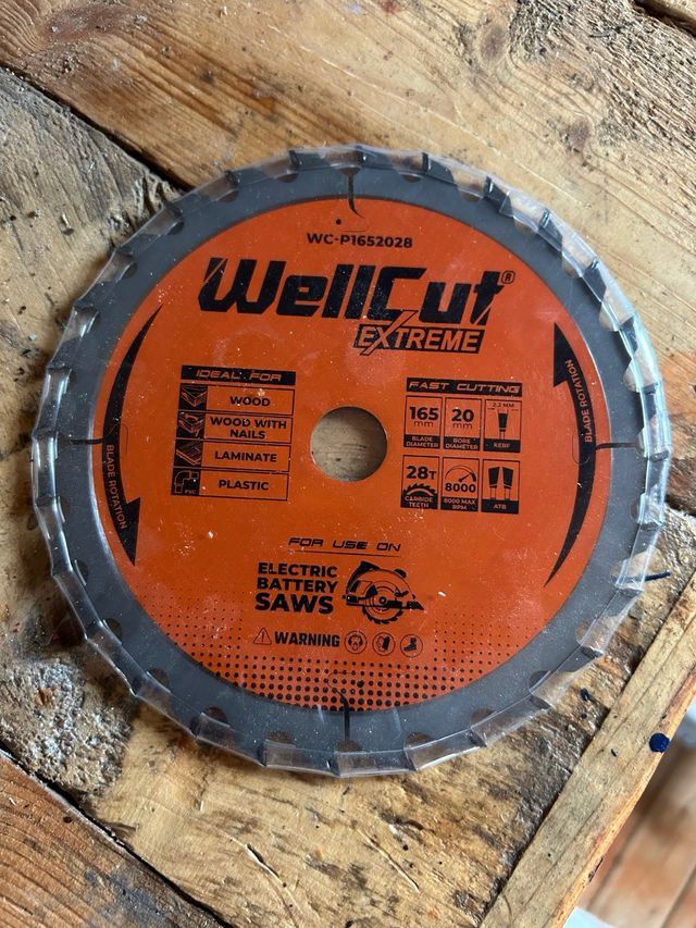 Disco de corte  Extreme 165mm (20mm) 28 dientes