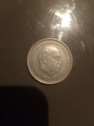 2 Monedas 5 Ptas Franco 1957