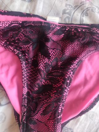 Bikini negro y rosa