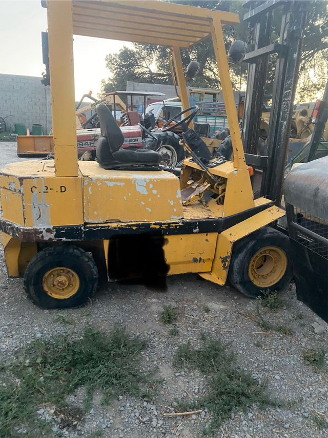 Carretilla elevadora usada ruedas gemelas