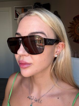 Occhiali da sole marrone