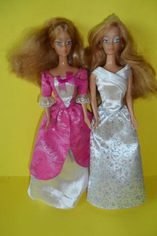  lotto 2 principesse sissi barbie bambole giochi p