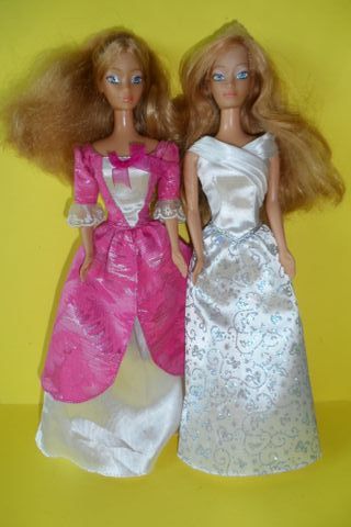  lotto 2 principesse sissi barbie bambole giochi p