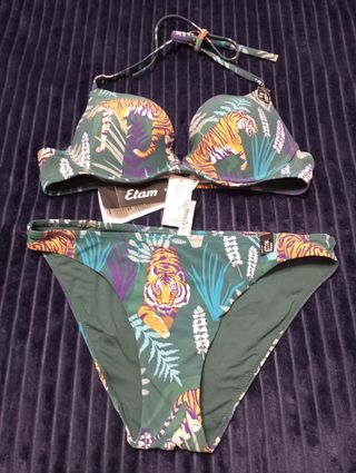 Bikini Etam - Tigre - Verde