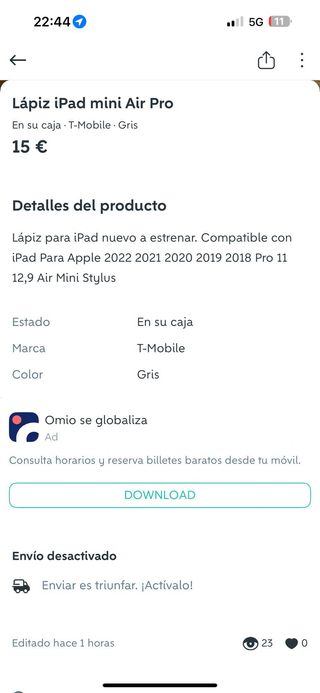 Lápiz iPad - nuevo