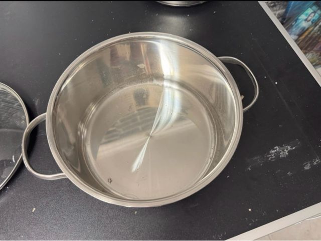 Pentola acciaio inox con coperchio