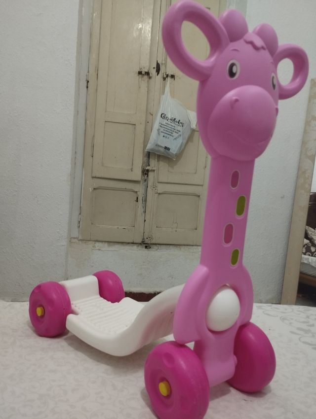 Patinete infantil Jirafa rosa
