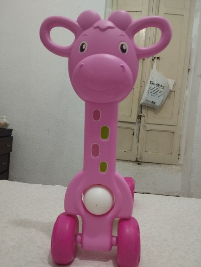 Patinete infantil Jirafa rosa