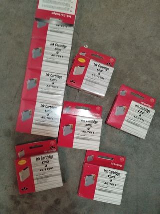 10 Cartuchos tinta AE-T611 Epson