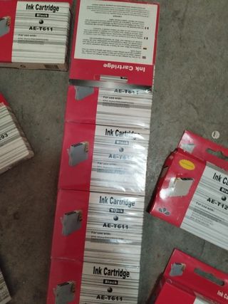 10 Cartuchos tinta AE-T611 Epson