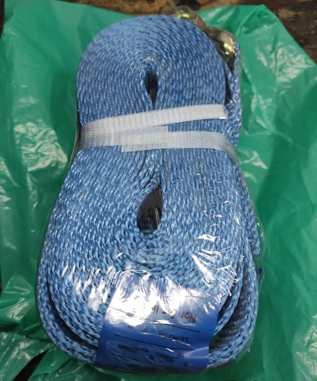 Cincha amarre 25mm azul