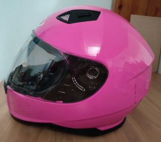 Casco Shiro SH700 rosa mujer