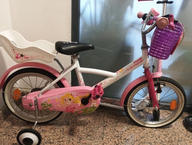 Bicicleta niña 4-6 años BTWIN rosa