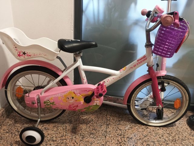 Bicicleta niña 4-6 años BTWIN rosa