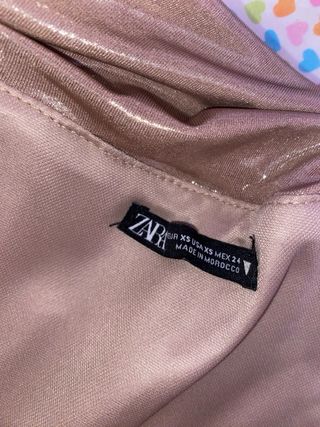 Vestido Zara dorado XS - Fiesta